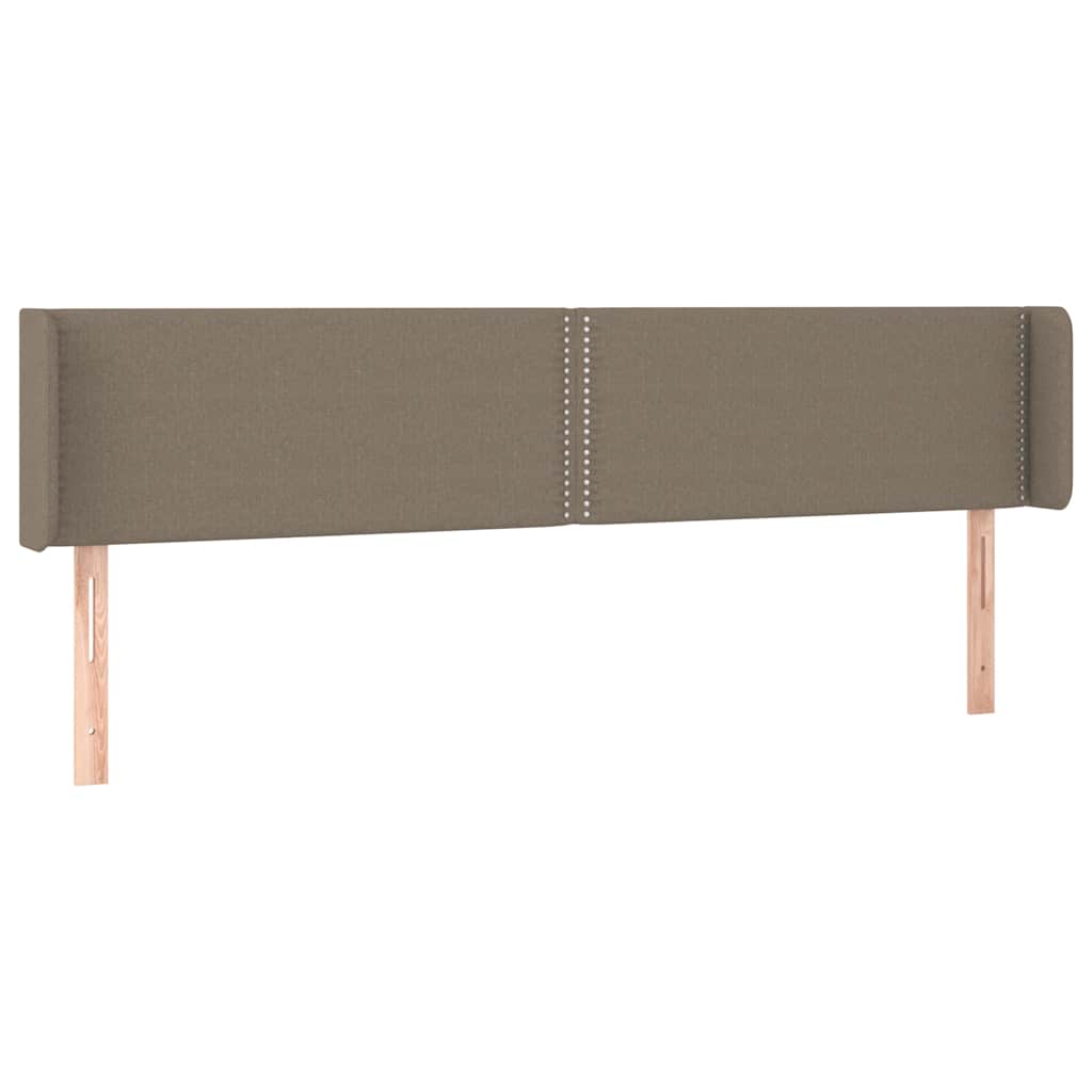 Tópszínű szövet LED-es fejtámla 203 x 16 x 78/88 cm 3