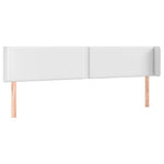 Fehér műbőr LED-es fejtámla 203x16x78/88 cm 3