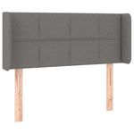 Sötétszürke szövet LED-es fejtámla 83 x 16 x 78/88 cm 3