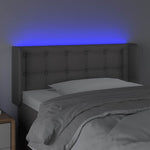 Szürke műbőr LED-es fejtámla 83x16x78/88 cm 4