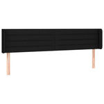Fekete szövet LED-es fejtámla 163 x 16 x 78/88 cm 3