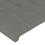 Sötétszürke szövet LED-es fejtámla 83 x 16 x 78/88 cm 5