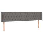 Sötétszürke szövet LED-es fejtámla 183 x 16 x 78/88 cm 3