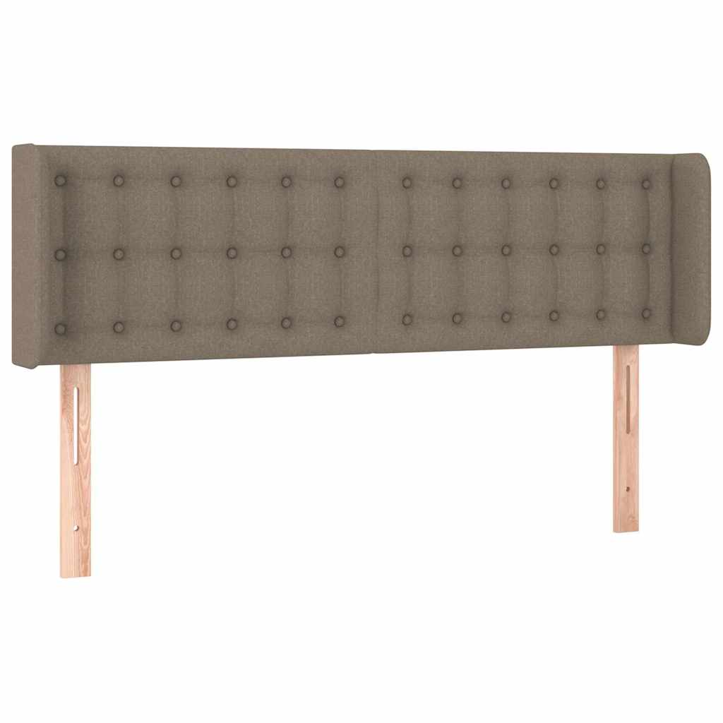 Tópszínű szövet LED-es fejtámla 147 x 16 x 78/88 cm 3