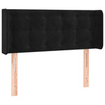 Fekete bársony LED-es fejtámla 83 x 16 x 78/88 cm 3