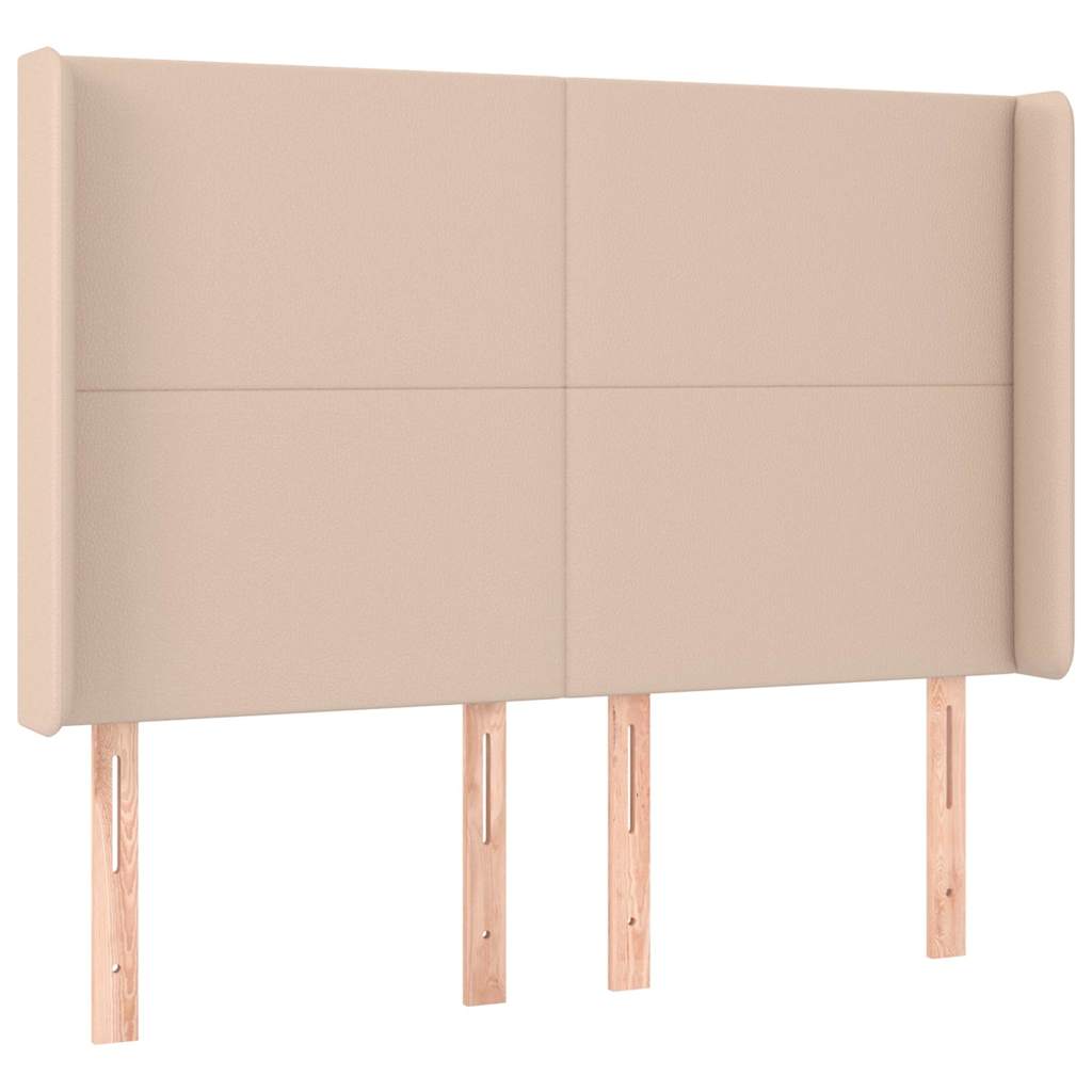 Cappuccino műbőr LED-es fejtámla 147x16x118/128 cm 3