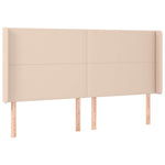 Cappuccino műbőr LED-es fejtámla 183x16x118/128 cm 3