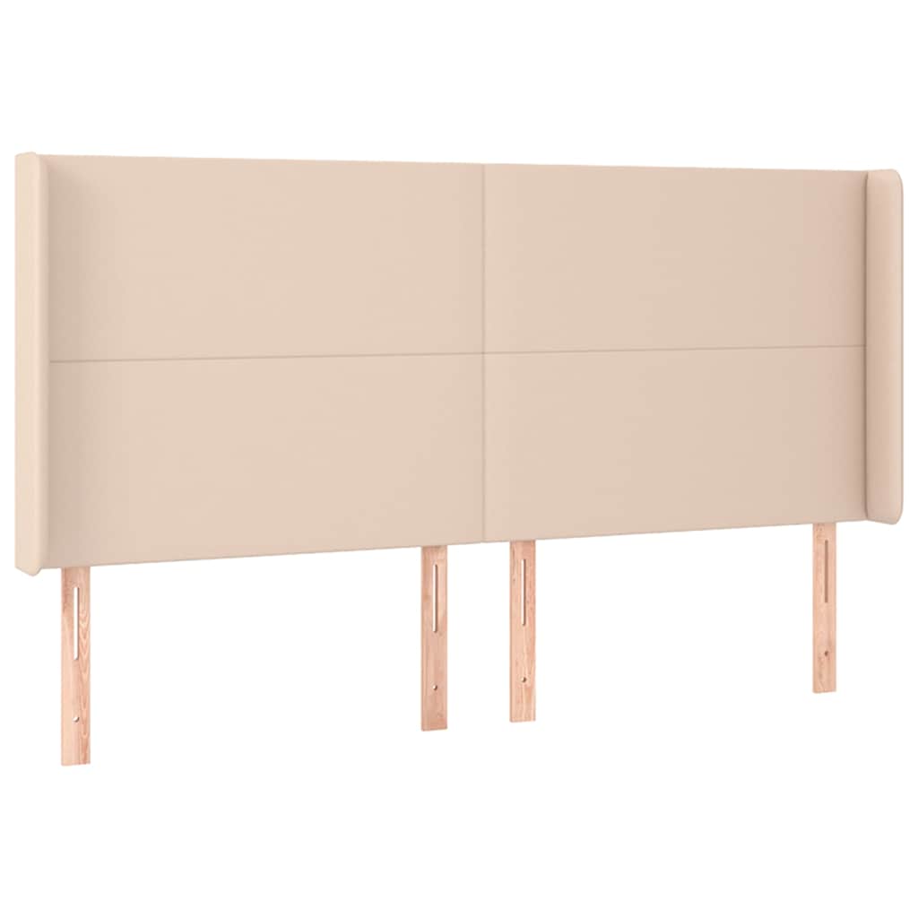 Cappuccino műbőr LED-es fejtámla 183x16x118/128 cm 3