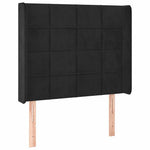 Fekete bársony LED-es fejtámla 103x16x118/128 cm 3