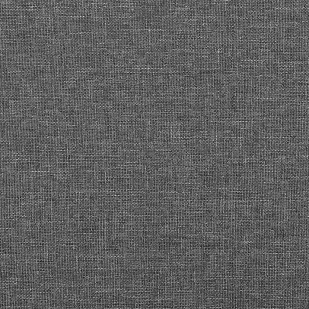 Sötétszürke szövet rugós ágy matraccal 120 x 200 cm 9