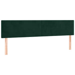 Sötétzöld bársony rugós ágy matraccal 200x200 cm 6