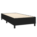 Fekete szövet rugós és LED-es ágy matraccal 100x200 cm 5