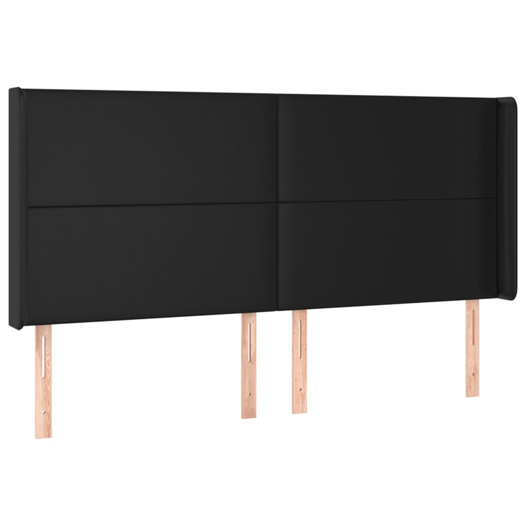 Fehér műbőr rugós ágy matraccal és LED-del 200x200 cm 7