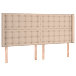 Cappuccino színű műbőr rugós ágy matraccal és LED-del 180x200cm 7