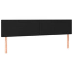 Fekete szövet rugós és LED-es ágy matraccal 200x200 cm 7