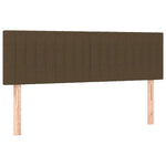 Barna szövet rugós és LED-es ágy matraccal 140x190 cm 7