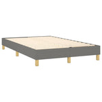 Sötétszürke szövet rugós és LED-es ágy matraccal 120 x 200 cm 5