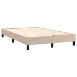 Cappuccino színű műbőr rugós ágy matraccal és LED-del 120x200cm 5