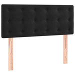 Fekete bársony rugós és LED-es ágy matraccal 80 x 200 cm 7