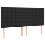 Fehér műbőr rugós ágy matraccal és LED-del 180x200 cm 7