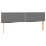 Sötétszürke szövet rugós ágy matraccal 180 x 200 cm 6