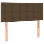 Sötétbarna szövet rugós ágy matraccal 90 x 190 cm 6