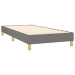 Sötétszürke szövet rugós ágy matraccal 90 x 200 cm 4