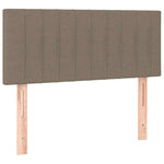 Tópszínű szövet rugós ágy matraccal 90 x 200 cm 6