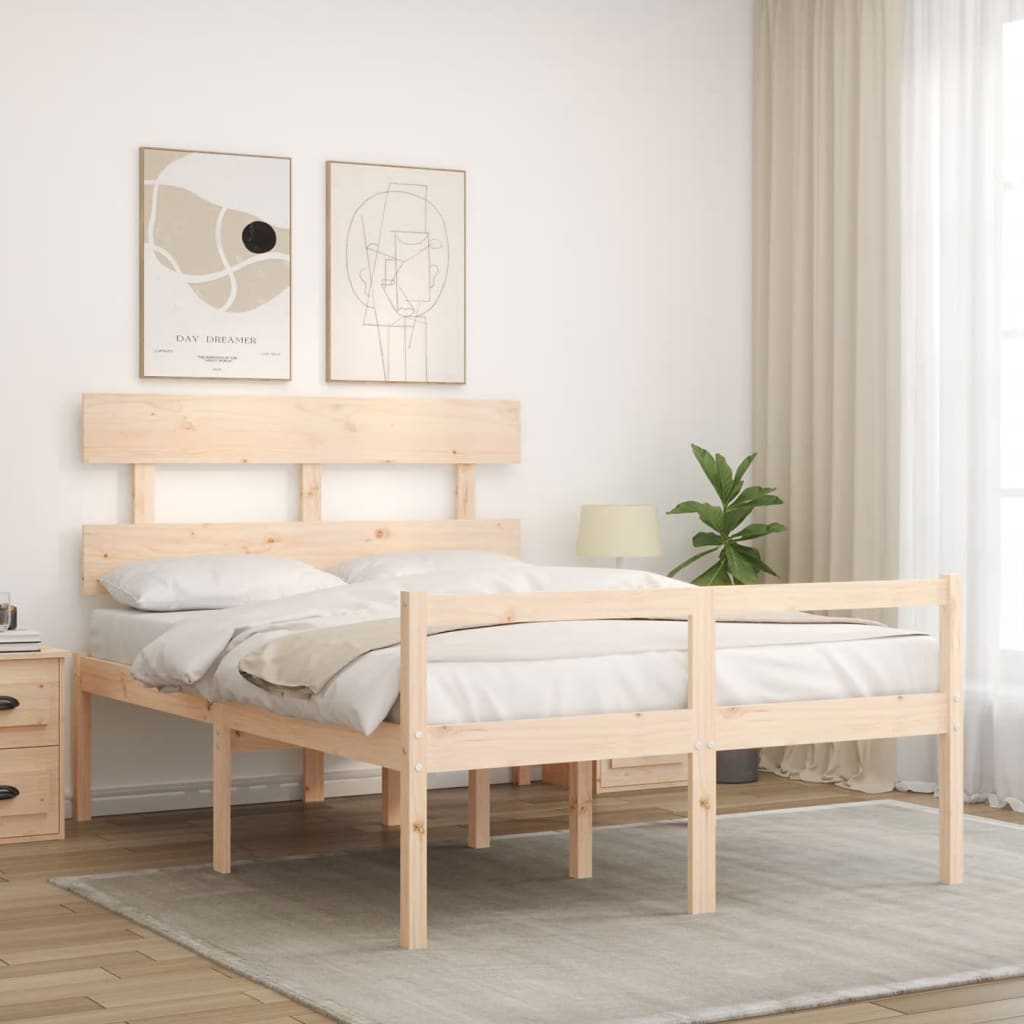 Tömör fa ágy időseknek fejtámlával Small Double 3