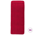 6 db burgundi vörös 400 GSM szövet strandtörölköző 60 x 135 cm 3