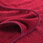6 db burgundi vörös 400 GSM szövet strandtörölköző 60 x 135 cm 6