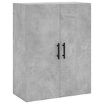 2 db betonszürke faliszekrény 69,5x34x90 cm 5