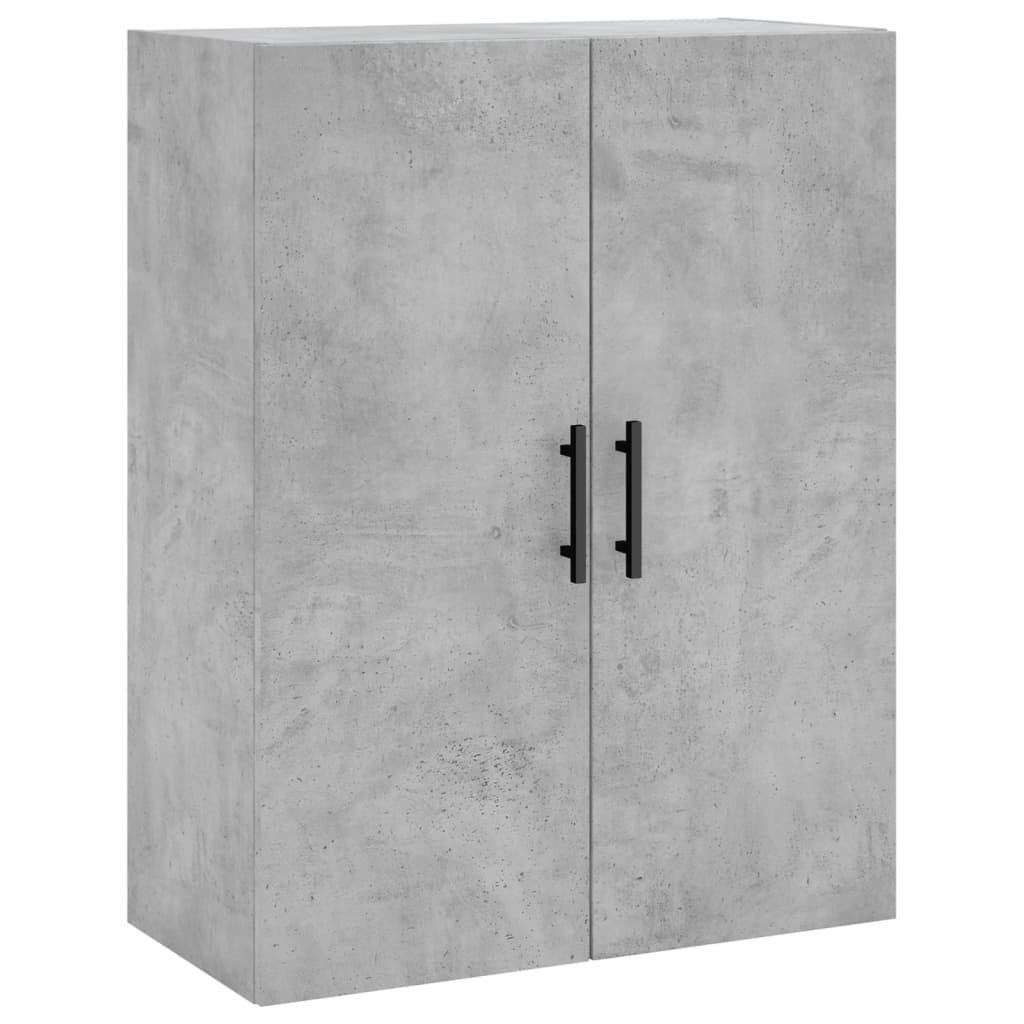 2 db betonszürke faliszekrény 69,5x34x90 cm 5