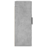 2 db betonszürke faliszekrény 69,5x34x90 cm 7
