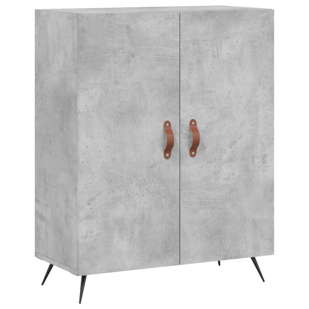 Betonszürke szerelt fa magasszekrény 69,5 x 34 x 180 cm 7