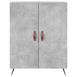 Betonszürke szerelt fa magasszekrény 69,5 x 34 x 180 cm 8