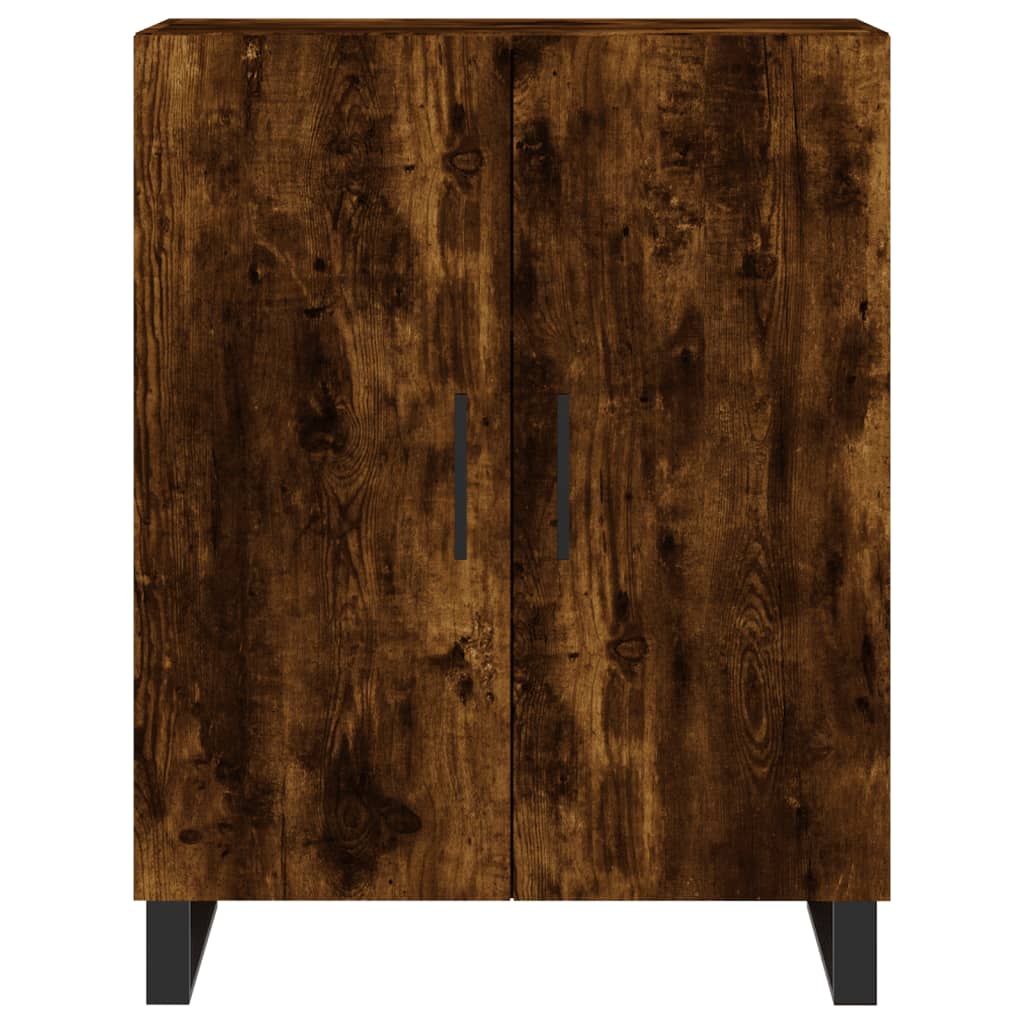 Füstös tölgy színű szerelt fa magasszekrény 69,5 x 34 x 180 cm 8