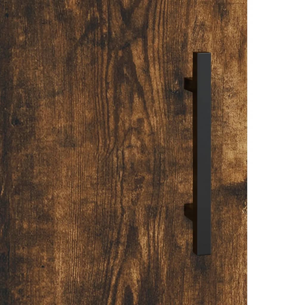 Füstös tölgy színű szerelt fa magasszekrény 69,5 x 34 x 180 cm 10