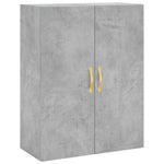 Betonszürke szerelt fa magasszekrény 69,5 x 34 x 180 cm 4