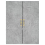 Betonszürke szerelt fa magasszekrény 69,5 x 34 x 180 cm 5