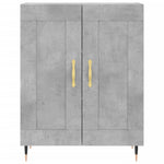 Betonszürke szerelt fa magasszekrény 69,5 x 34 x 180 cm 7