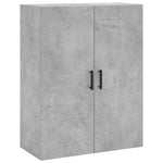 Betonszürke szerelt fa magasszekrény 69,5 x 34 x 180 cm 5