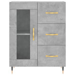 Betonszürke szerelt fa magasszekrény 69,5 x 34 x 180 cm 7