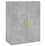 Betonszürke szerelt fa magasszekrény 69,5 x 34 x 180 cm 5