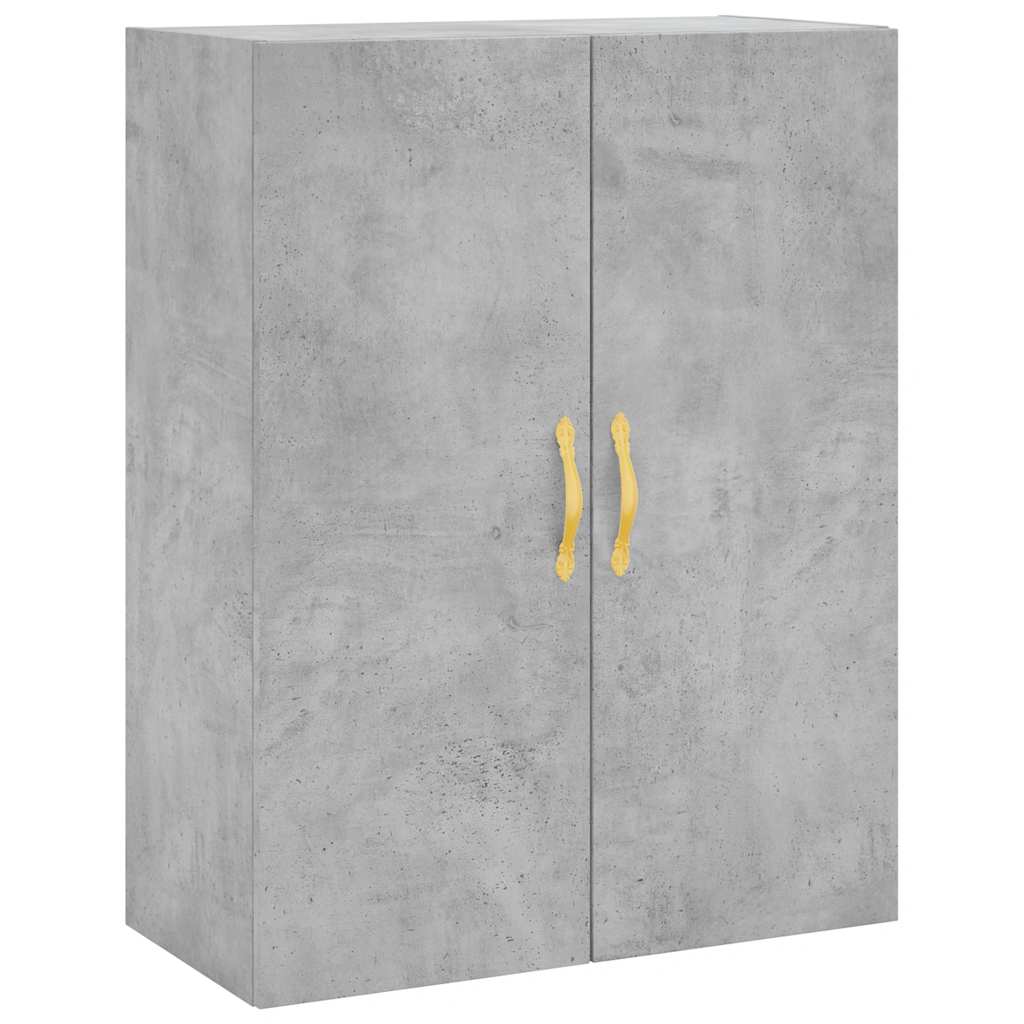 Betonszürke szerelt fa magasszekrény 69,5 x 34 x 180 cm 4