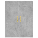 Betonszürke szerelt fa magasszekrény 69,5 x 34 x 180 cm 5