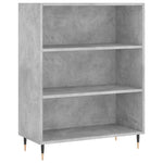 Betonszürke szerelt fa magasszekrény 69,5 x 34 x 180 cm 6
