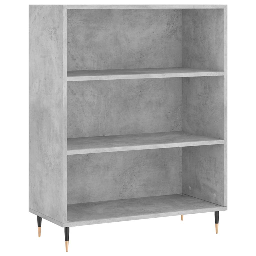 Betonszürke szerelt fa magasszekrény 69,5 x 34 x 180 cm 6