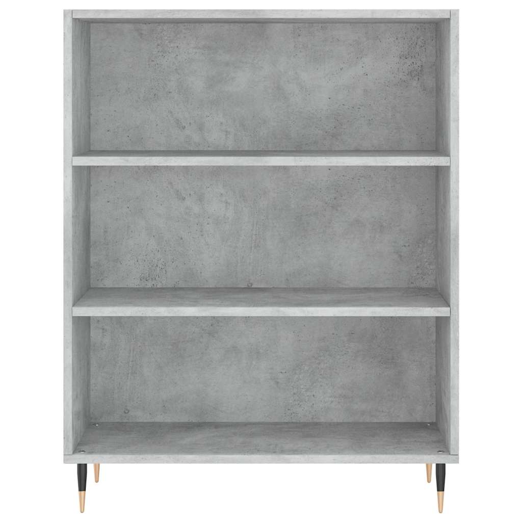 Betonszürke szerelt fa magasszekrény 69,5 x 34 x 180 cm 7