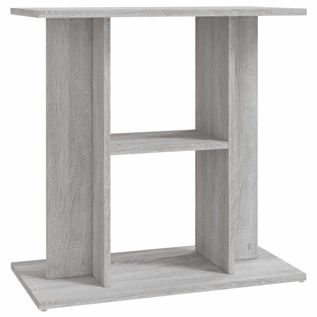Szürke sonoma akváriumállvány 60 x 30 x 60 cm rétegelt fából 2
